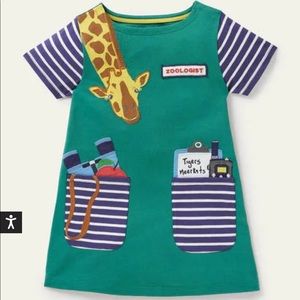 NWOT Mini Boden Novelty Pocket Jersey Tunic